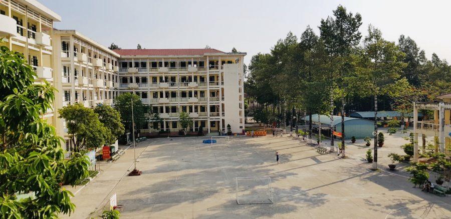 Photo of the military school where Tam Nguyen was quarantined. Photo courtesy: Tam Nguyen