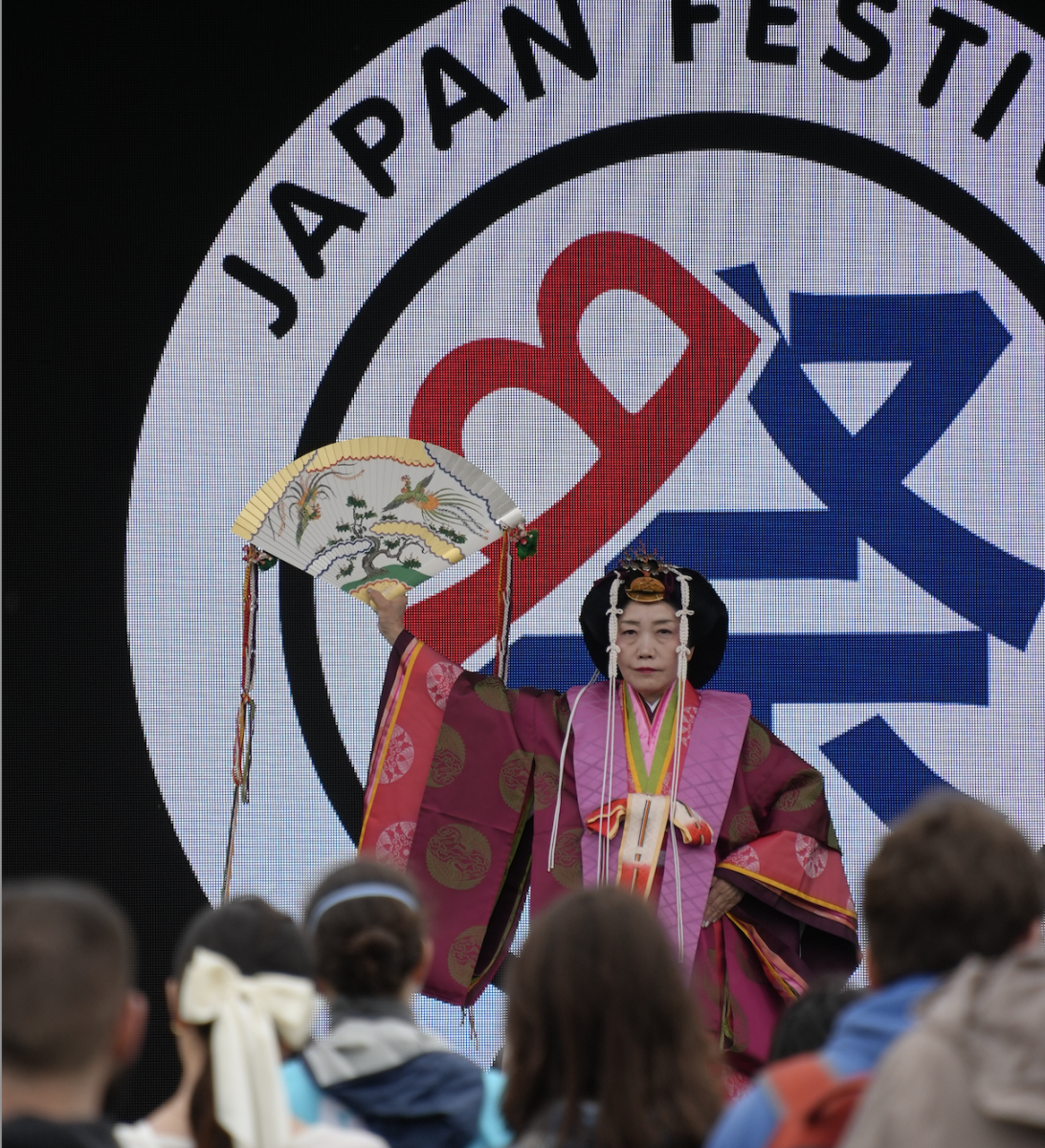 Kitanodai Gagaku Ensemble performance at main stage.